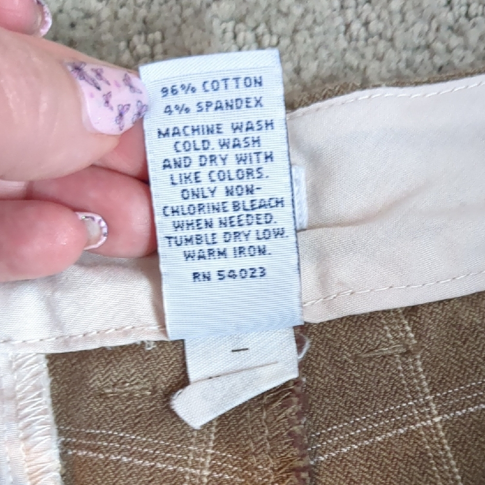 Tan Plaid Trousers - Picture 5 of 10